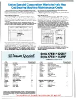 Preview for 47 page of UnionSpecial XF511H100MF Adjusting Instructions And Illustrated Parts List