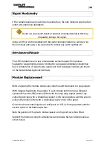 Preview for 36 page of Unipart Dorman CLS LITE Operation & Maintenance Manual