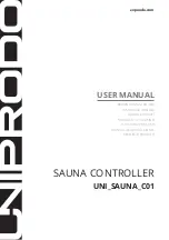 UNIPRODO UNI SAUNA C01 User Manual preview