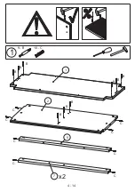 Preview for 4 page of Unique Furniture 19120600 Assembly Instruction Manual
