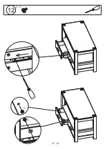 Preview for 13 page of Unique Furniture 19120600 Assembly Instruction Manual