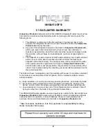 Preview for 34 page of Unique UGP 13 Owner'S Manual