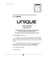 Preview for 21 page of Unique UGP 22 Owner'S Manual