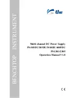 Preview for 1 page of Unisource PS-2303 Operation Manual