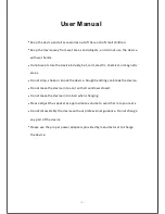 Preview for 2 page of Unisurf USFT51L10BLK Quick Start Manual