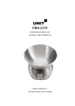Unit UBS-2153 Insruction Manual preview
