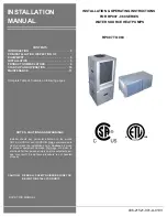 Unitary products group RP007 Series Installation & Operating Instructions Manual preview