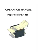 Unitec EP-45F Operation Manual preview