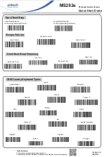 Preview for 2 page of Unitech MS282e Quick Start Manual