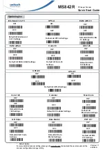 Preview for 2 page of Unitech MS842R Quick Start Manual