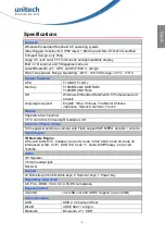 Preview for 5 page of Unitech PA820 Quick Reference Manual