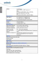 Preview for 6 page of Unitech PA820 Quick Reference Manual