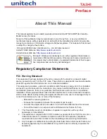 Preview for 3 page of Unitech Tashi MT680-AMWTAG User Manual