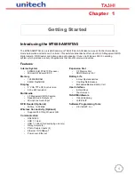 Preview for 9 page of Unitech Tashi MT680-AMWTAG User Manual