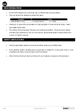 Preview for 20 page of Uniteck UNIFIX 800 EGF Manual