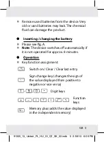 Preview for 4 page of UNITED OFFICE 91305 Operation And Safety Notes