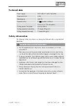 Preview for 6 page of UNITED OFFICE UAVK 180 A1 Operating Instructions Manual