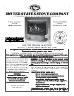 Preview for 1 page of United States Stove Ambiance B9945N Installation And Operation Instructions Manual