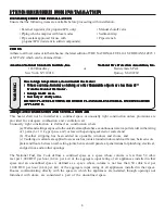 Preview for 6 page of United States Stove Ambiance B9945N Installation And Operation Instructions Manual