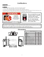 Preview for 2 page of United States Stove Ashley AG30FP Manual