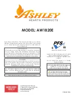 United States Stove Ashley AW1820E Instructions Manual preview