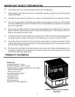 Preview for 4 page of United States Stove CAVALIER C9830L Installation And Operation Instructions Manual