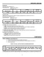 Preview for 5 page of United States Stove CAVALIER C9830L Installation And Operation Instructions Manual