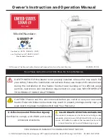 United States Stove US5517-P Owner’S Instruction And Operation Manual preview