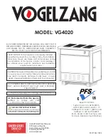 Preview for 1 page of United States Stove VOGELZANG VG4020 Manual