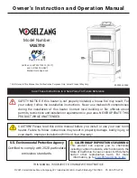 United States Stove VOGELZANG VG5770 Owner’S Instruction And Operation Manual preview