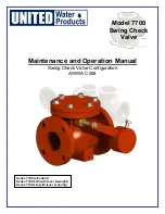Preview for 1 page of UNITED 7700 Series Maintenance & Operation Manual
