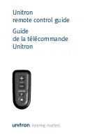 Unitron Remote Control Manual preview