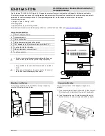 Unitronics EX-D16A3-TO16 Installation Manual preview