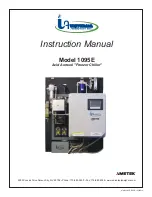 Universal Analyzers 1095E Instruction Manual preview