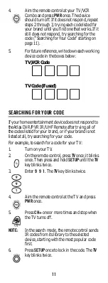 Preview for 11 page of Universal Electronics MTS 2150 User Manual