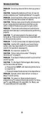 Preview for 23 page of Universal Electronics MTS 2150 User Manual