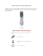 Preview for 1 page of Universal Electronics Polaris 1090 Manual