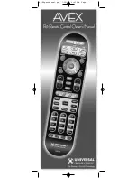 Universal Remote Control AVEX R6 Owner'S Manual preview