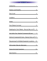 Preview for 3 page of Universal Remote Control Complete Control MRF-260 Installation Manual