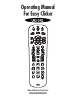 Universal Remote Control Easy Clicker UR3-SR2 Operating Manual preview