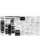 Preview for 1 page of Universal Remote Control Easy Clicker UR3-SR3-DTA Operating Manual