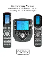 Universal Remote Control Medius TX-1000 Complete Control Programming Manual preview