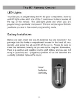 Preview for 7 page of Universal Remote Control R7 - SPECS SHEET Owner'S Manual