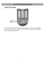 Preview for 9 page of Universal Remote Control R7 - SPECS SHEET Owner'S Manual