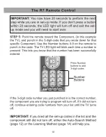 Preview for 12 page of Universal Remote Control R7 - SPECS SHEET Owner'S Manual