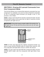 Preview for 31 page of Universal Remote Control R7 - SPECS SHEET Owner'S Manual