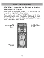 Preview for 34 page of Universal Remote Control R7 - SPECS SHEET Owner'S Manual