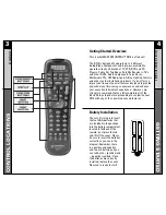 Preview for 3 page of Universal Remote Control RF10 MASTERCONTROL Owner'S Manual