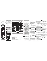 Universal Remote Control UR4-DCT Operating Instructions preview