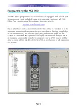 Preview for 7 page of Universal Remote Genesis MX-900 Manual